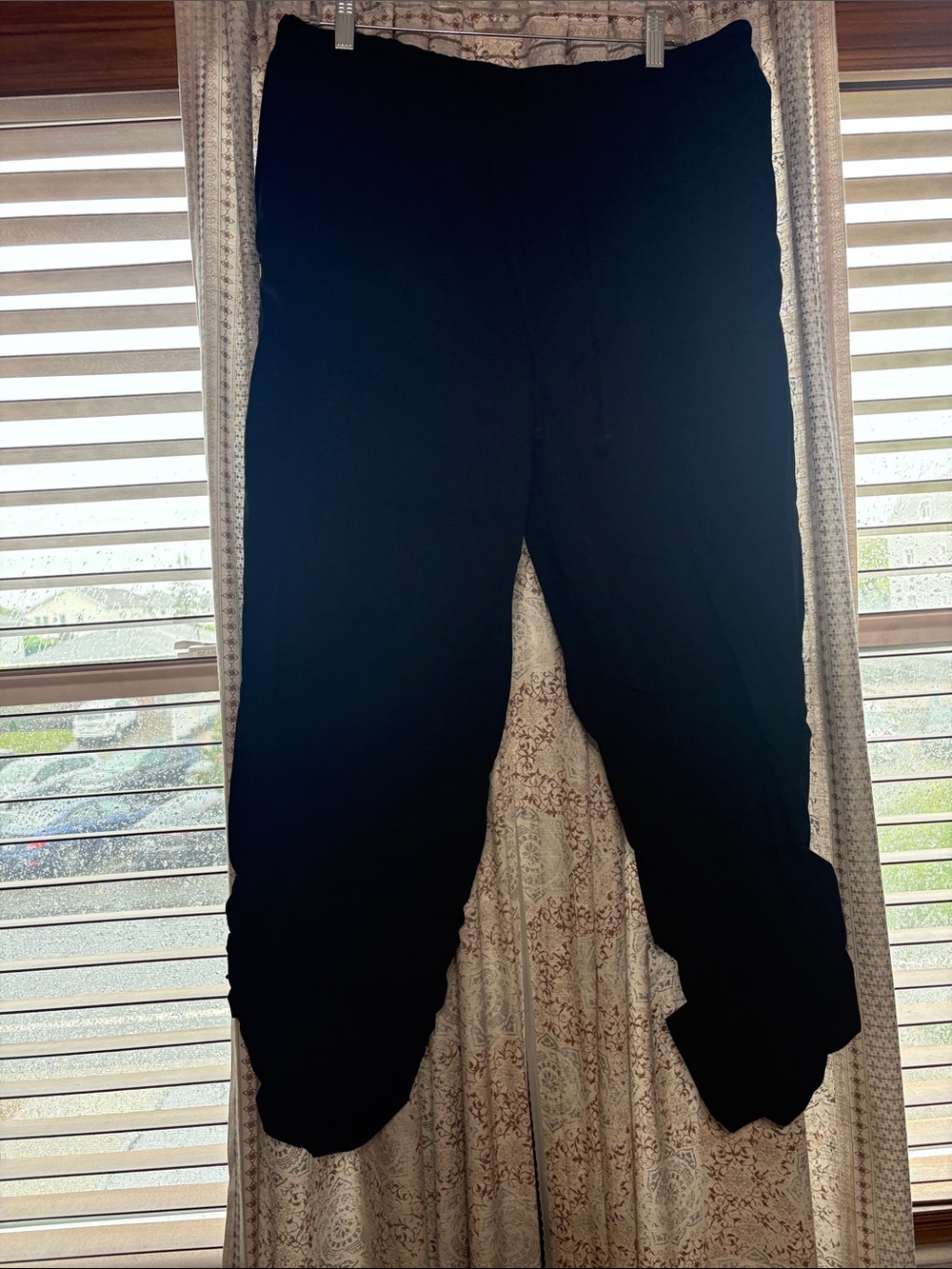 Black High-Waist Jogger Pants
